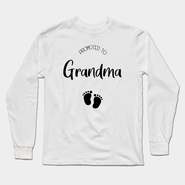 Promoted to Grandma | Grandmother Long Sleeve T-Shirt by Die Designwerkstatt